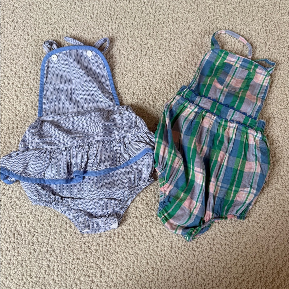 SOLD on crosspost - Bella Bliss Sunsuits - 18/24 mo